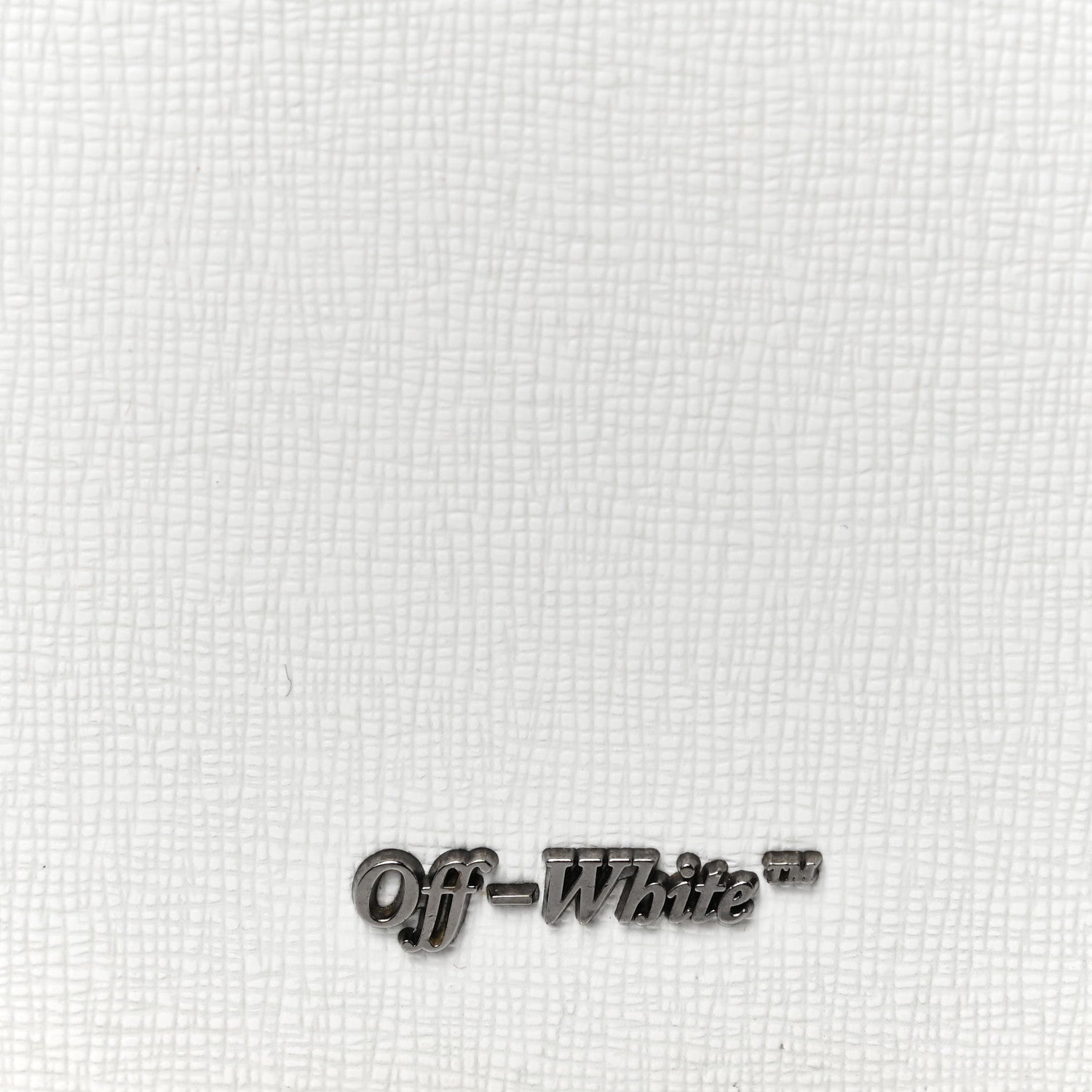 Off-White Saffiano Striped Diag Binder Flap Bag White Black 16 of 25
