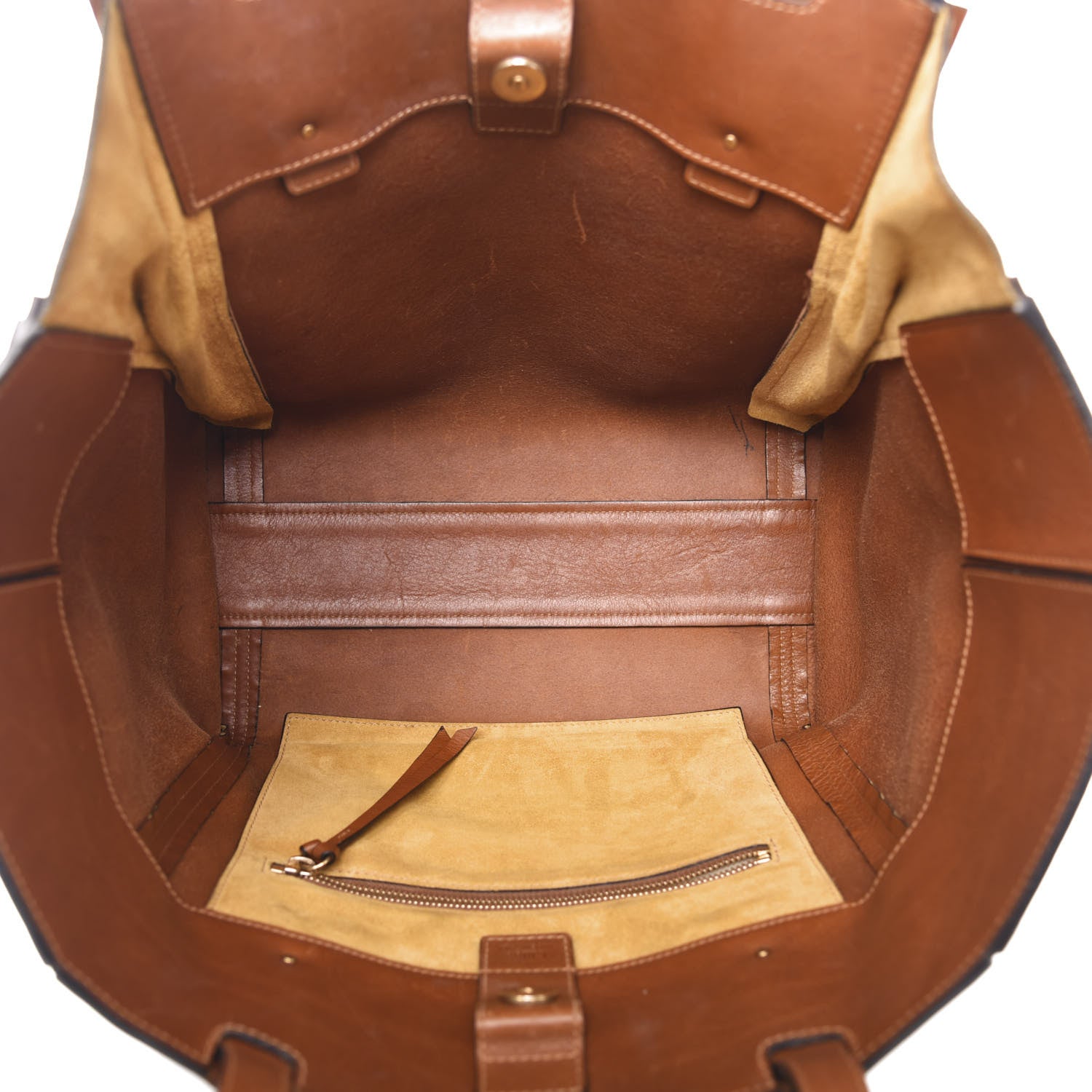 Chloe Smooth Calfskin Medium Milo Shopping Tote Caramel 5 of 17