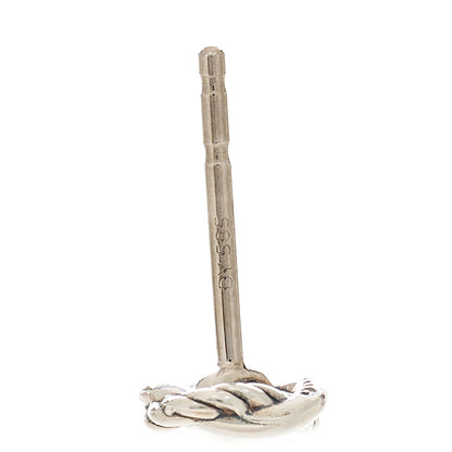 David Yurman Sterling Silver Diamond 7mm Infinity Stud Earrings 4 of 4