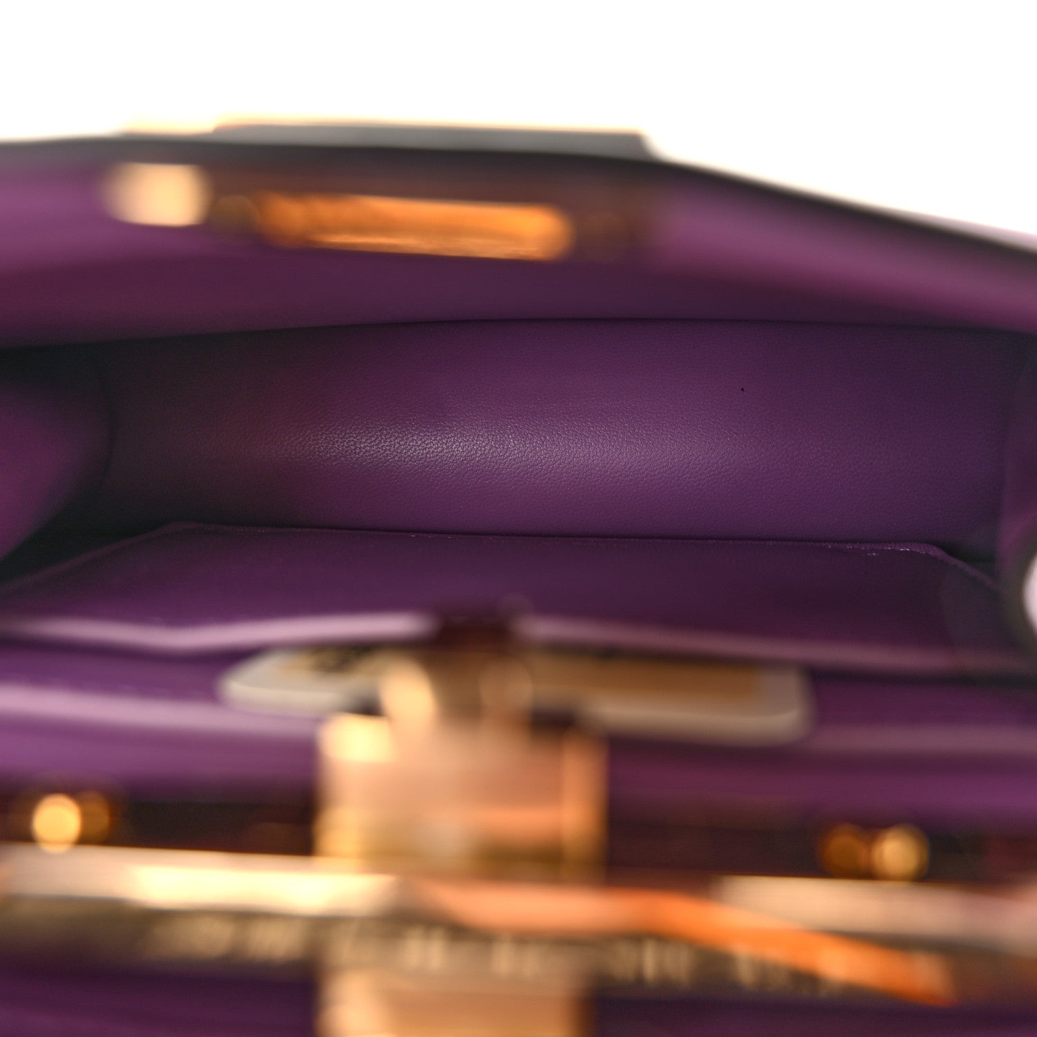 Fendi Shiny Nappa Petite Peekaboo I SEE U Satchel Violetta 5 of 10