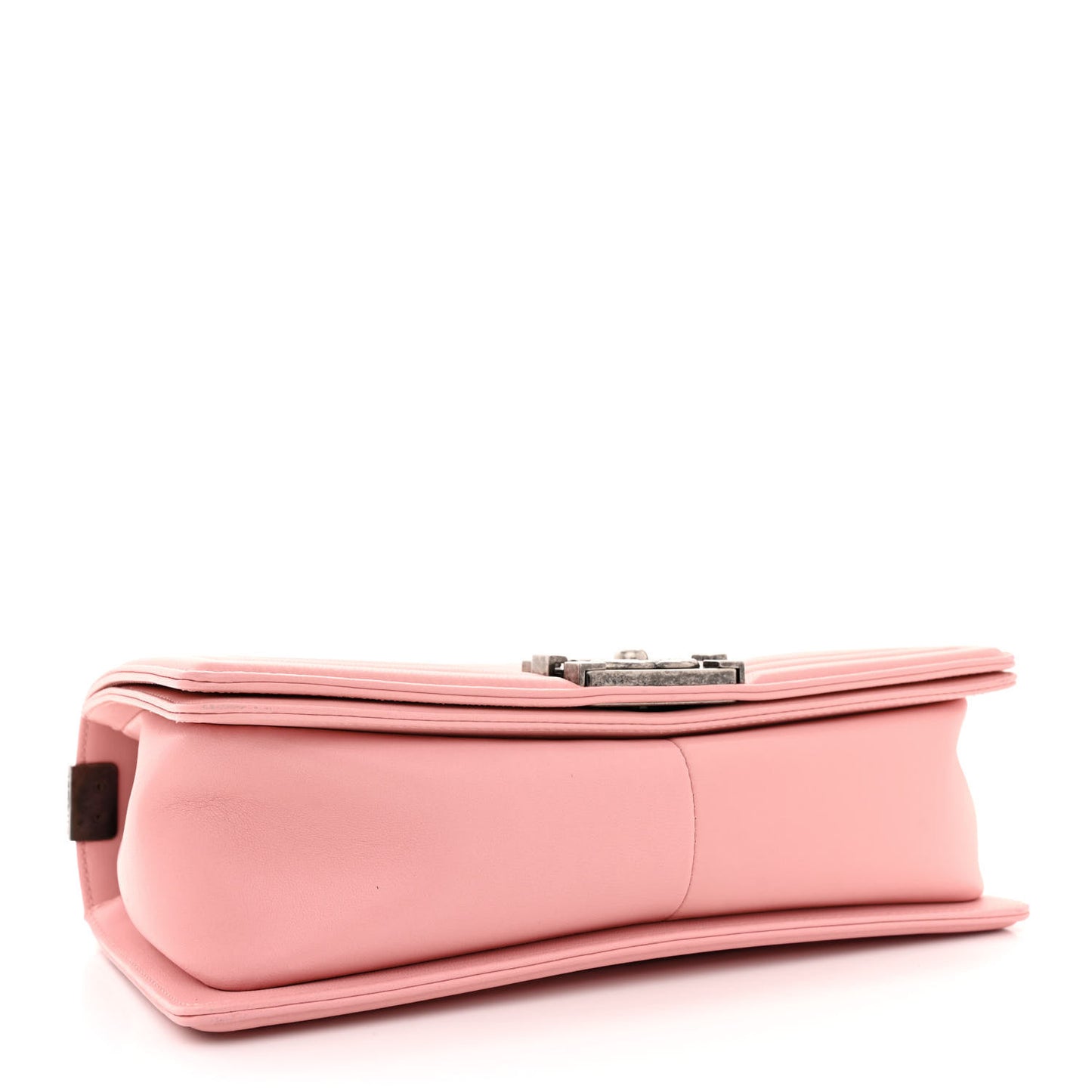 Lambskin Quilted Medium Boy Flap Light Pink