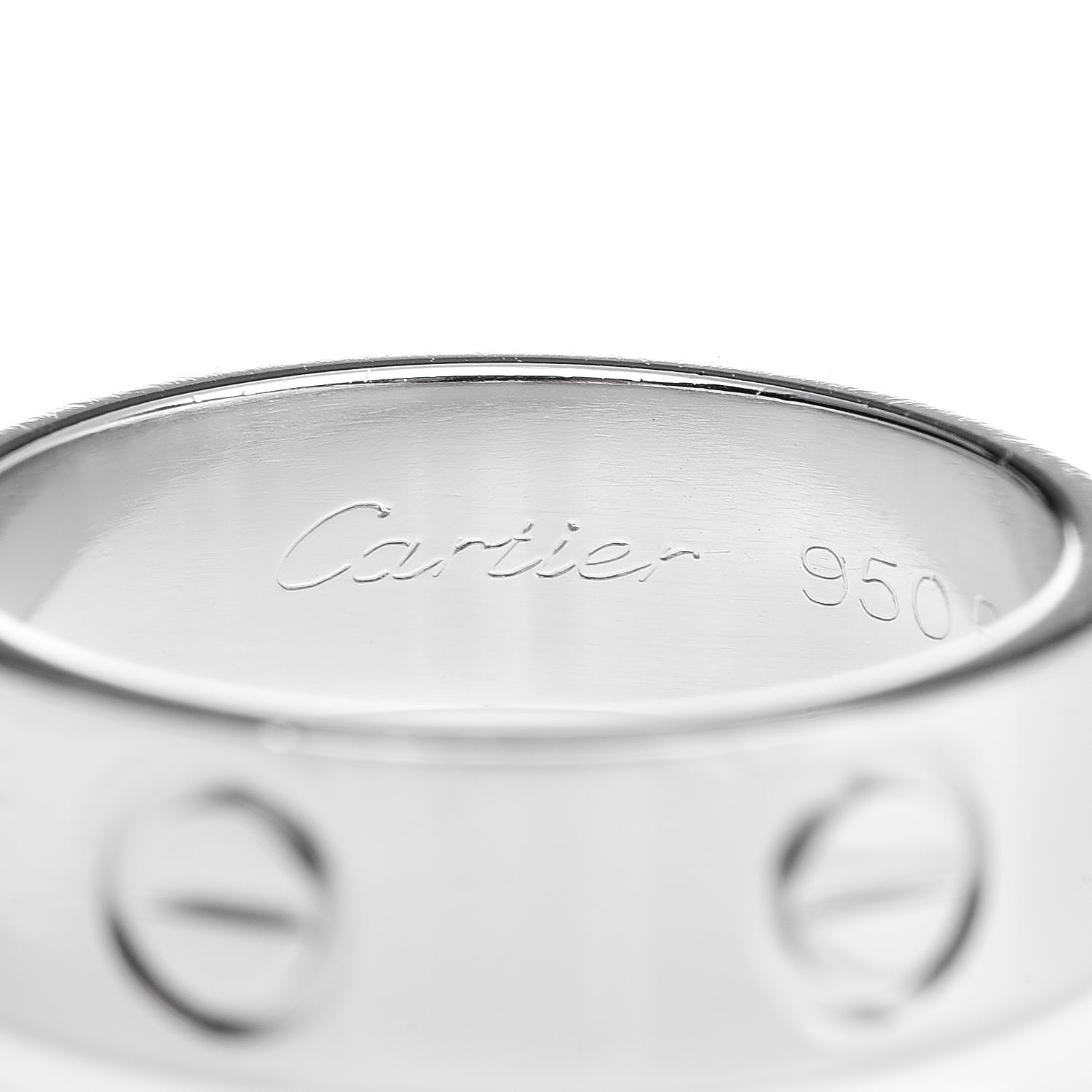 Cartier Platinum 5.5mm LOVE Ring 50 5.25 4 of 7