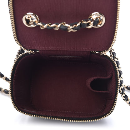 Chanel Caviar Quilted Mini Vanity Case With Chain Black 5 of 11