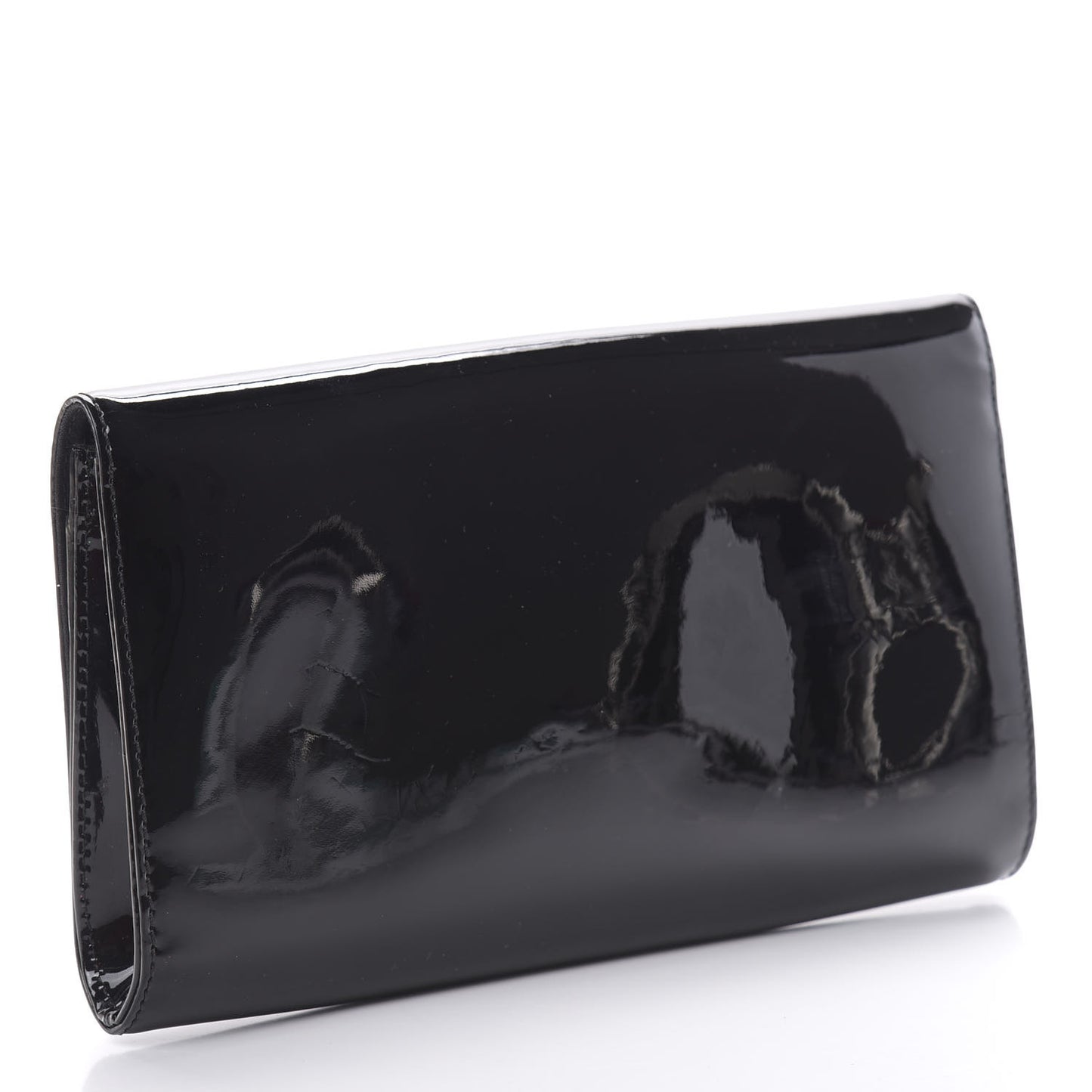 Patent Louise EW Clutch Black