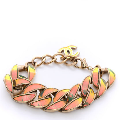 Chanel Iridescent CC Chain Link Bracelet Gold 1 of 5