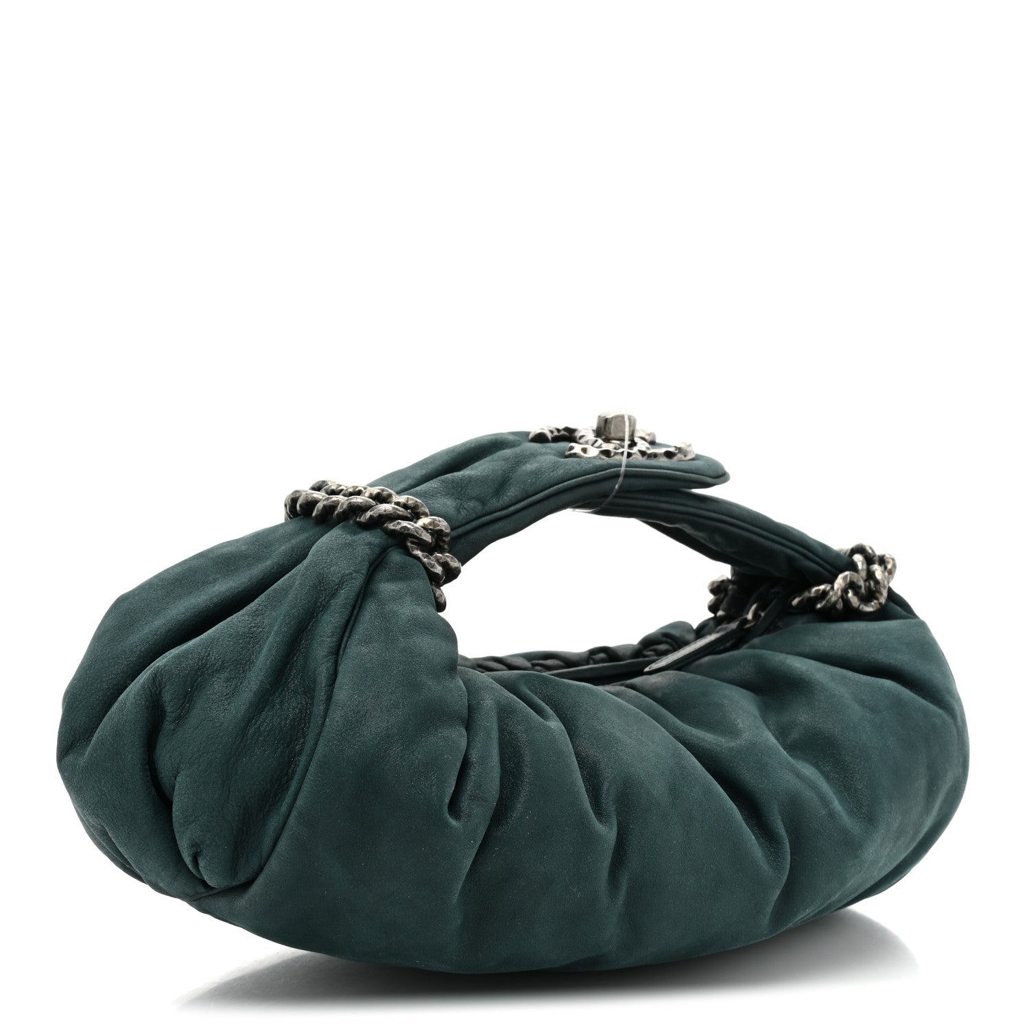 Chanel Iridescent Calfskin Midnight Stones Clutch Dark Green 3 of 13