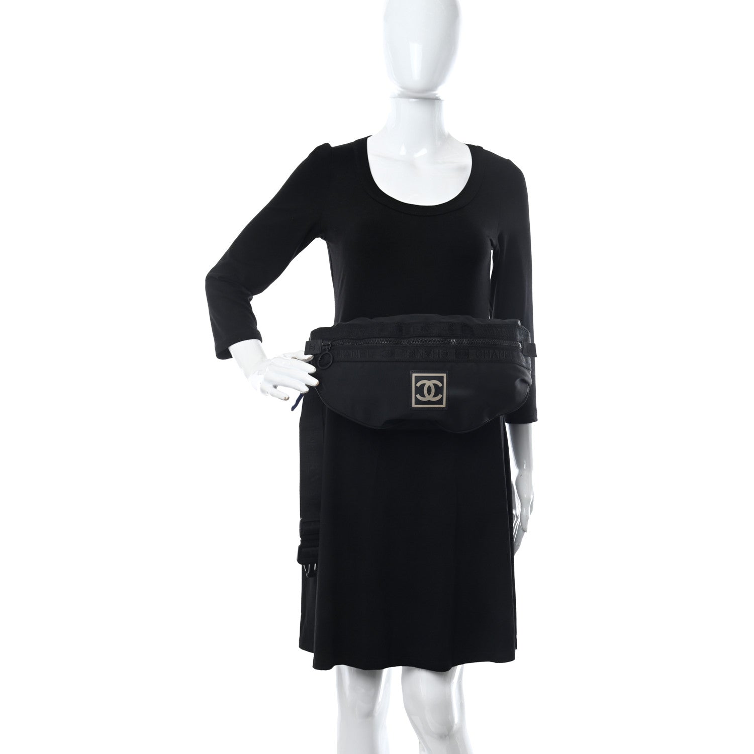 Chanel Nylon Sport Waist Bag Black 2 of 10