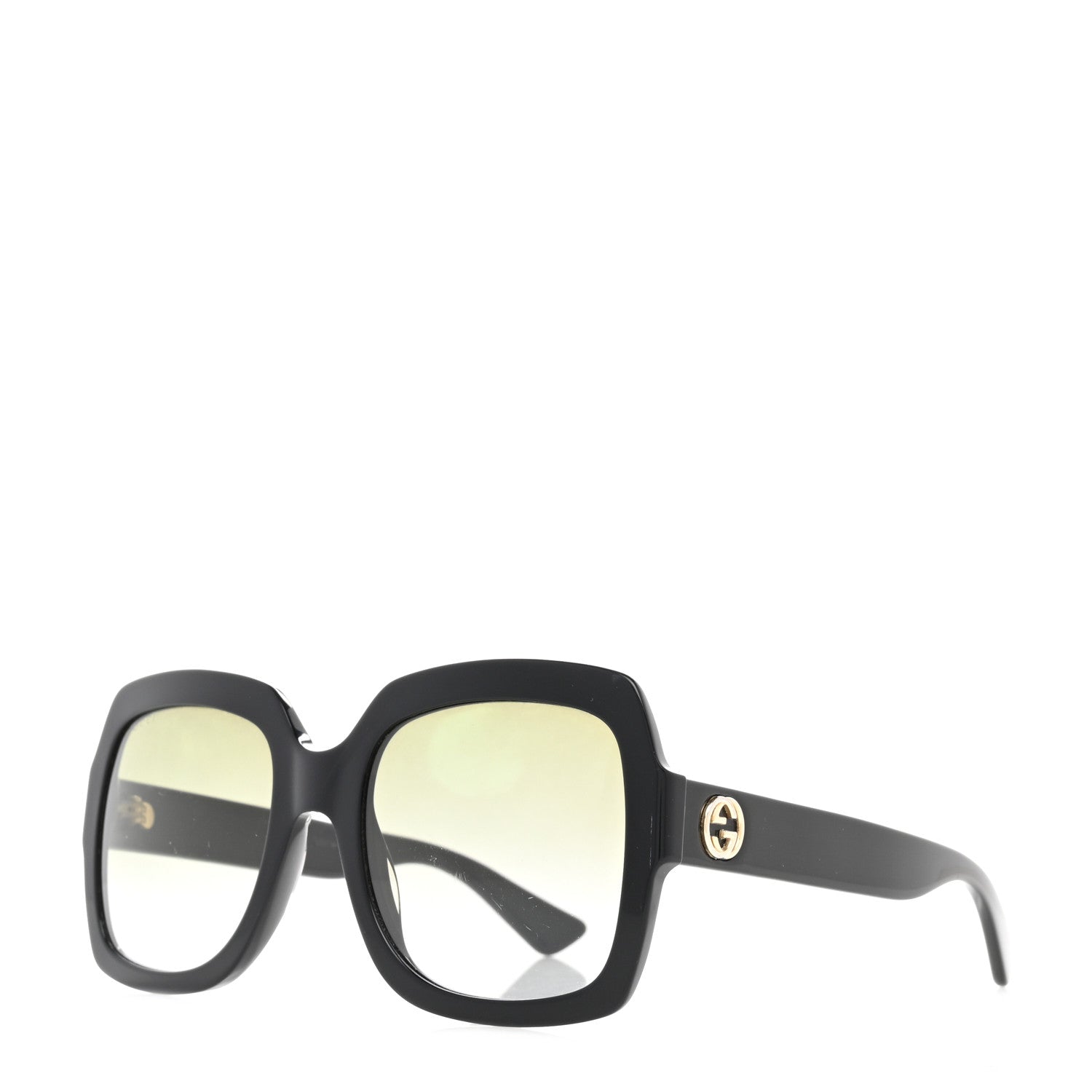 Gucci Oversized Square GG0036S Sunglasses Black 1 of 8