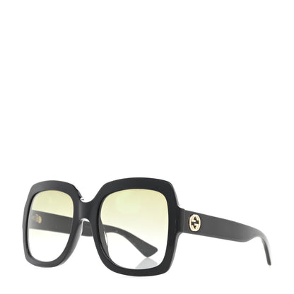 Gucci Oversized Square GG0036S Sunglasses Black 1 of 8