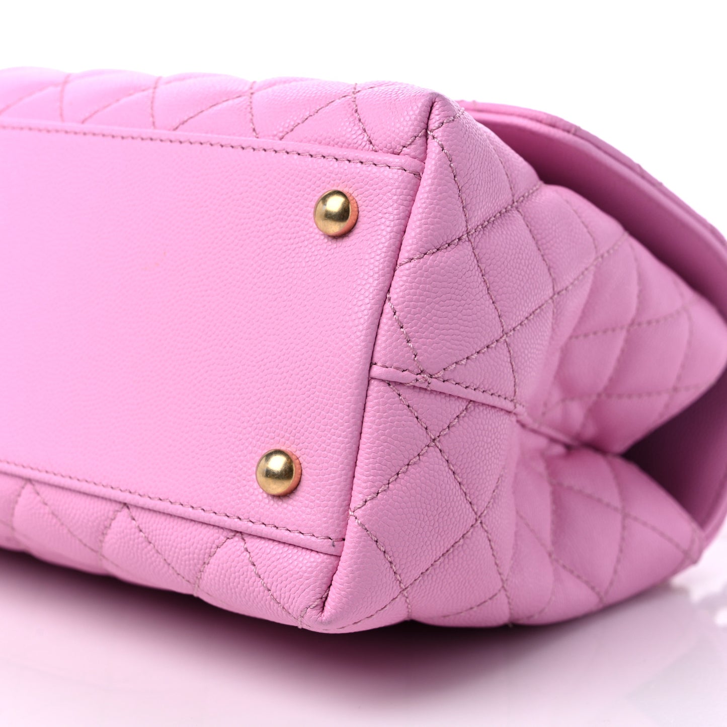 Caviar Quilted Small Coco Chain Handle Flap Lilas