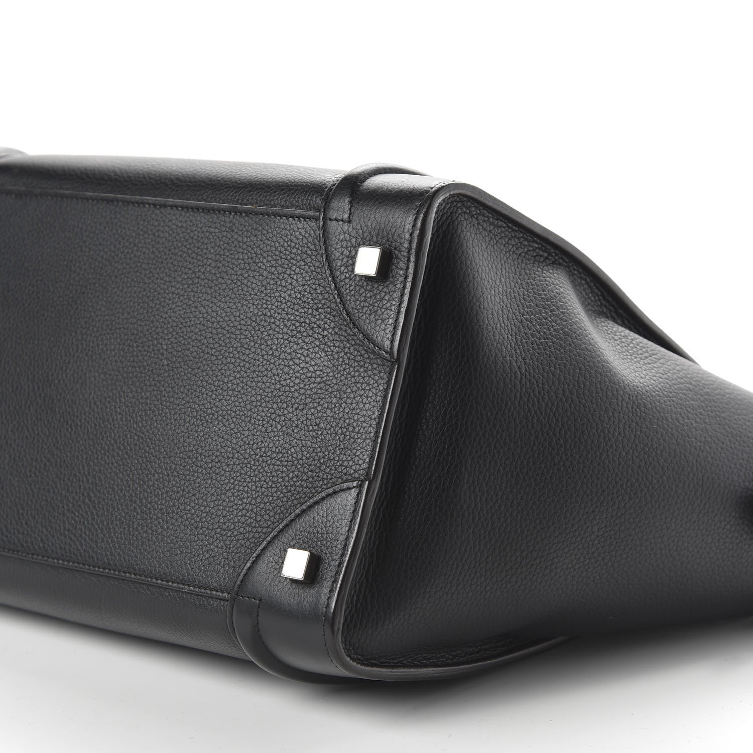 Celine Drummed Calfskin Mini Luggage Black 6 of 8