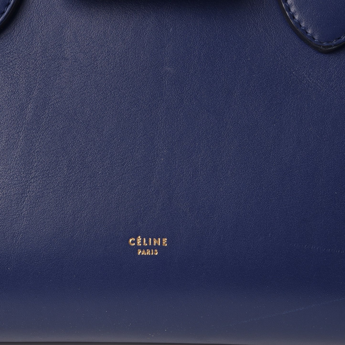 Smooth Calfskin Small Tie Knot Tote Dark Indigo