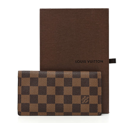 Louis Vuitton Damier Ebene Checkbook Cover Wallet 9 of 9