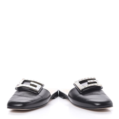 Gucci Malaga Kid Crystal Square G Madelyn Slippers 36 Black 6 of 15