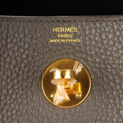 Hermes Taurillon Clemence Lindy 26 Etain 6 of 11