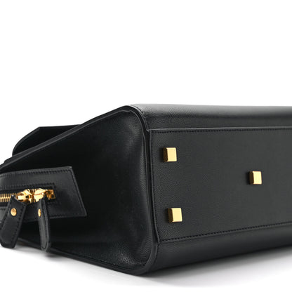 Saint Laurent Grain De Poudre Small Uptown Tote Black 7 of 8