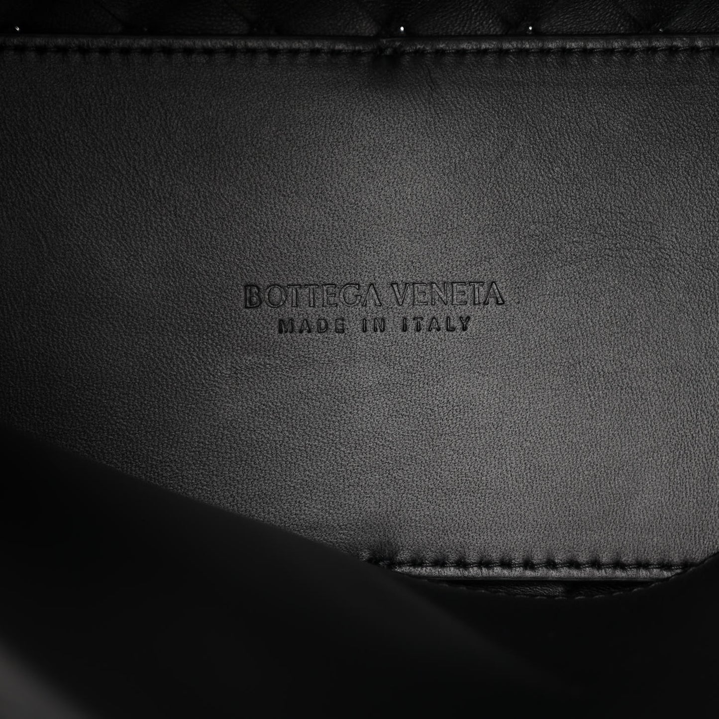 Nappa Intrecciato Small Andiamo Shoulder Bag Black