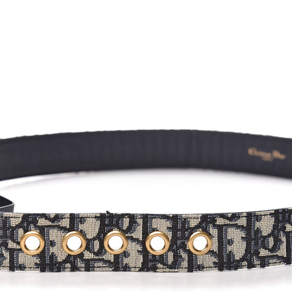 Christian Dior Oblique 35mm Diorquake Belt 85 Blue Multi 7 of 7