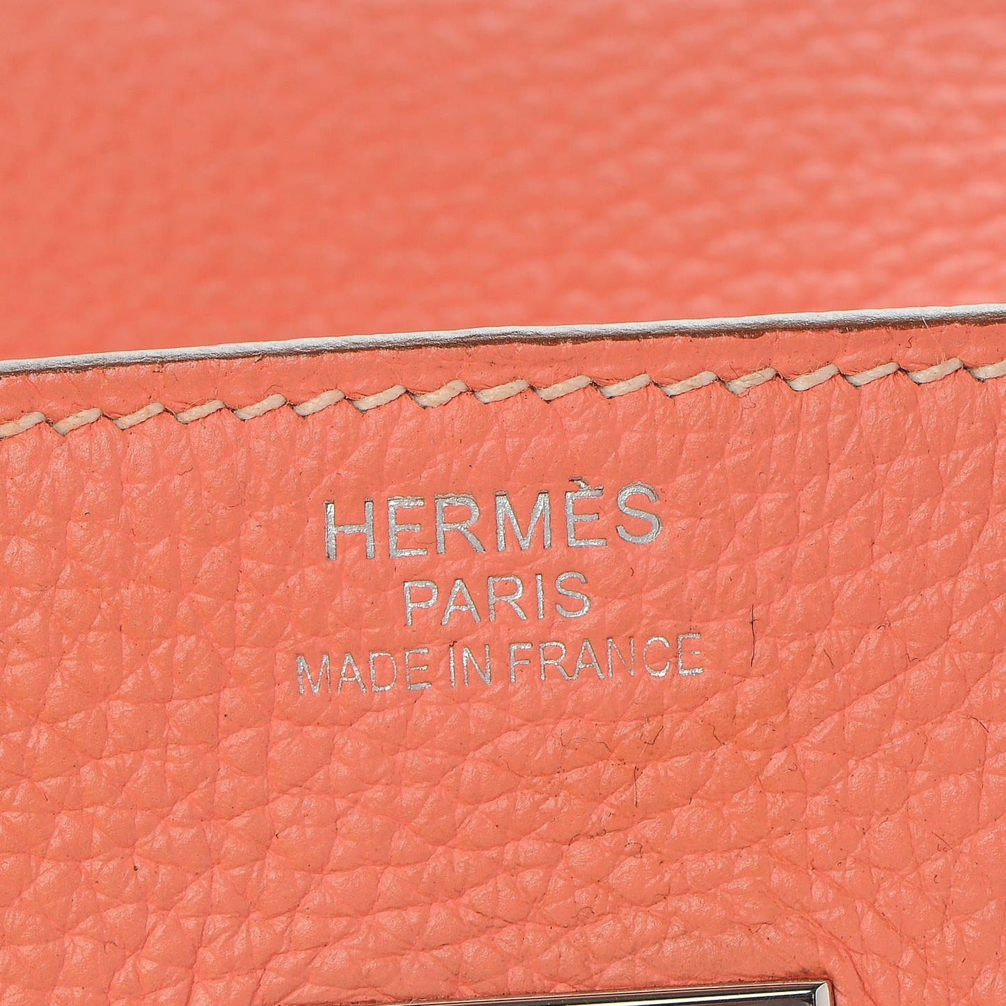 Taurillon Clemence Birkin 30 Crevette