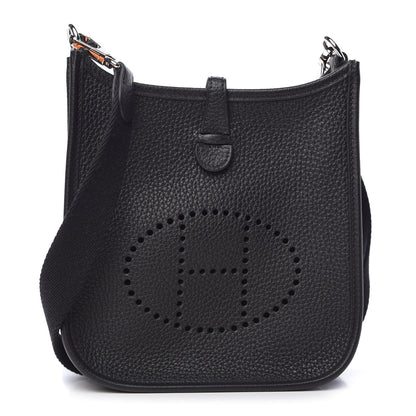 Hermes Taurillon Clemence Evelyne TPM Black 1 of 11