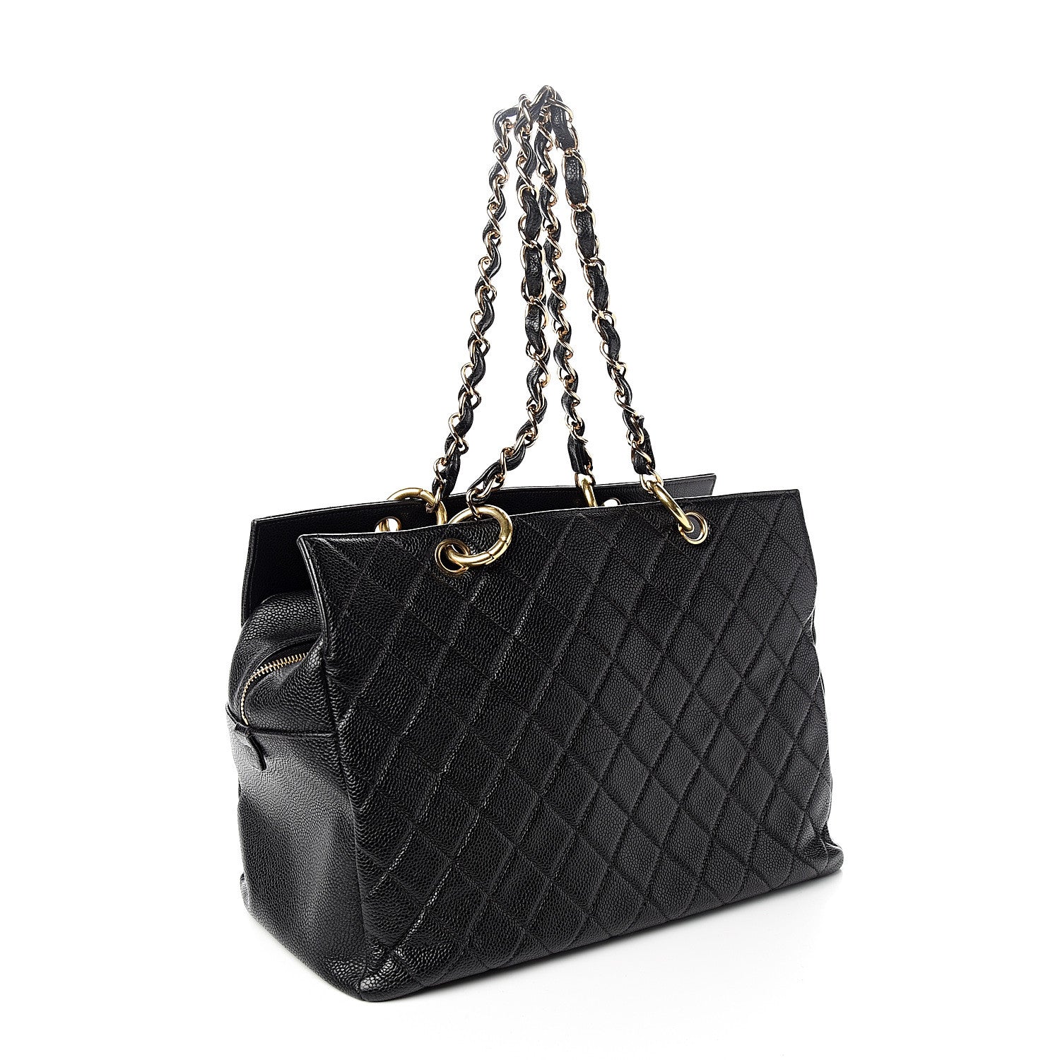 Chanel Caviar Quilted Grand Timeless Tote GTT Black 2 of 10