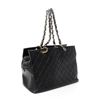 Chanel Caviar Quilted Grand Timeless Tote GTT Black 2 of 10