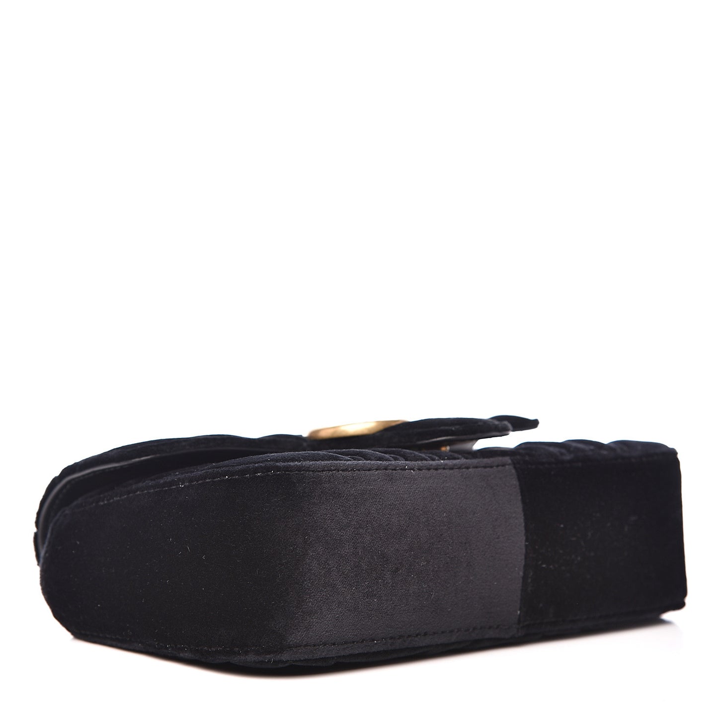 Velvet Matelasse Mini GG Marmont Shoulder Bag Black