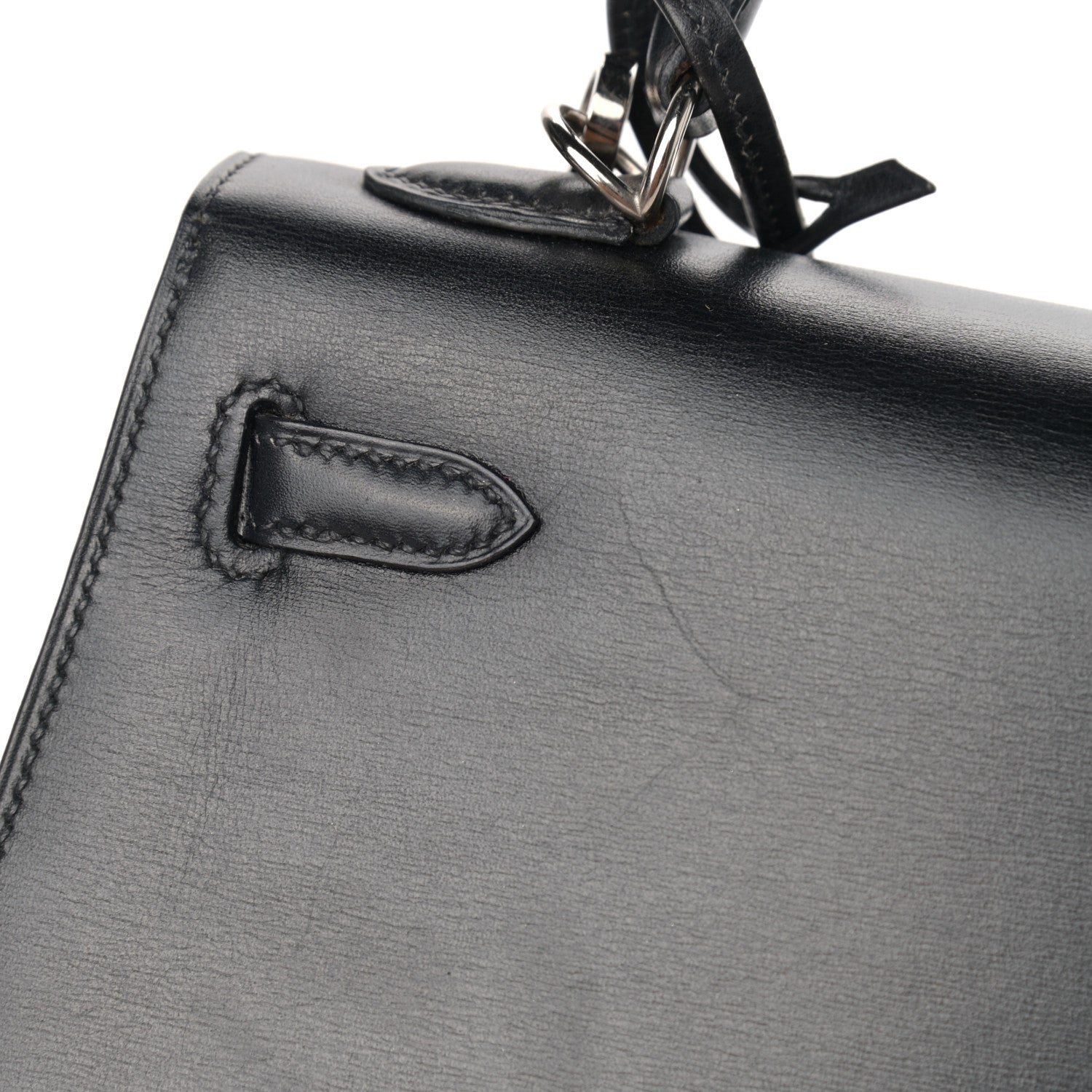 Hermes Box Kelly Sellier Guilloche 25 Black 13 of 13