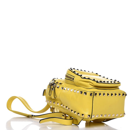 Valentino Garavani Calfskin Mini Rockstud Backpack Light Yellow 4 of 8