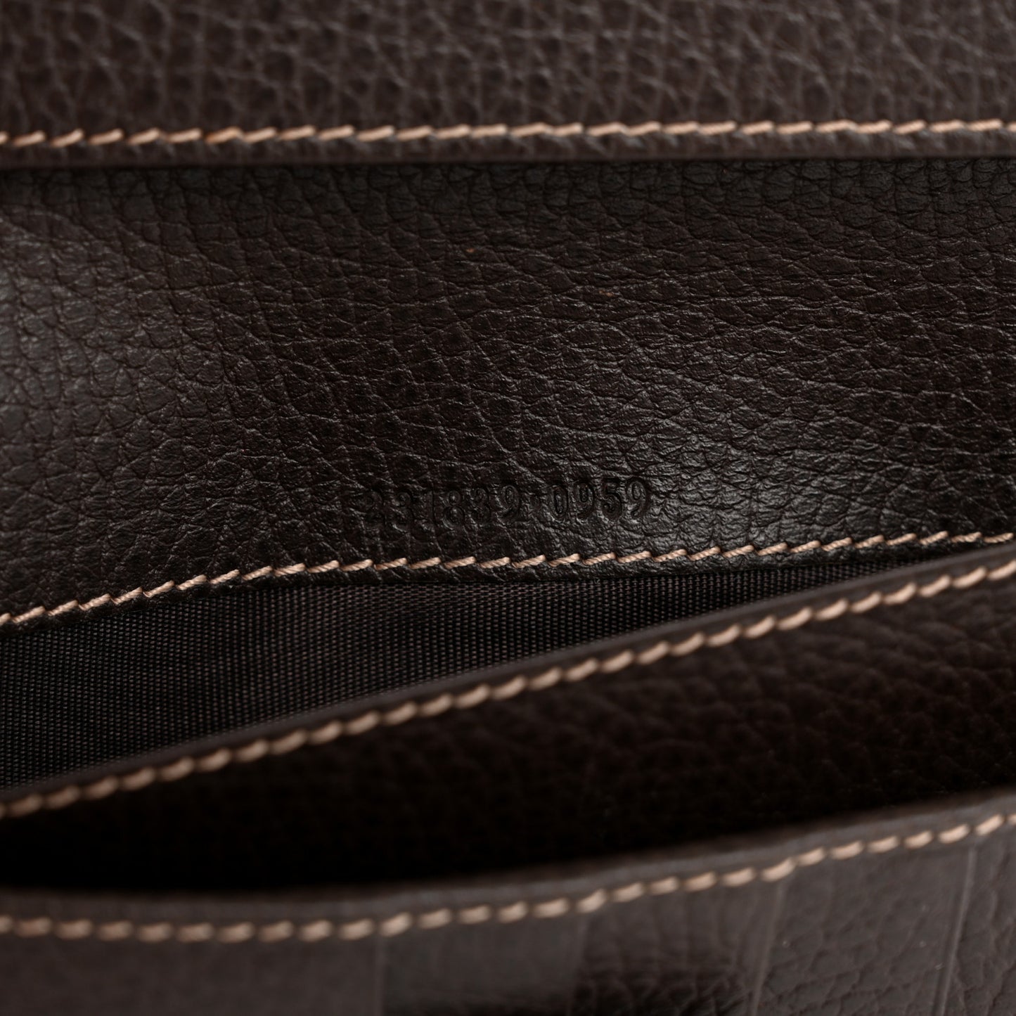 Crystal Monogram Continental Charmy Wallet Brown