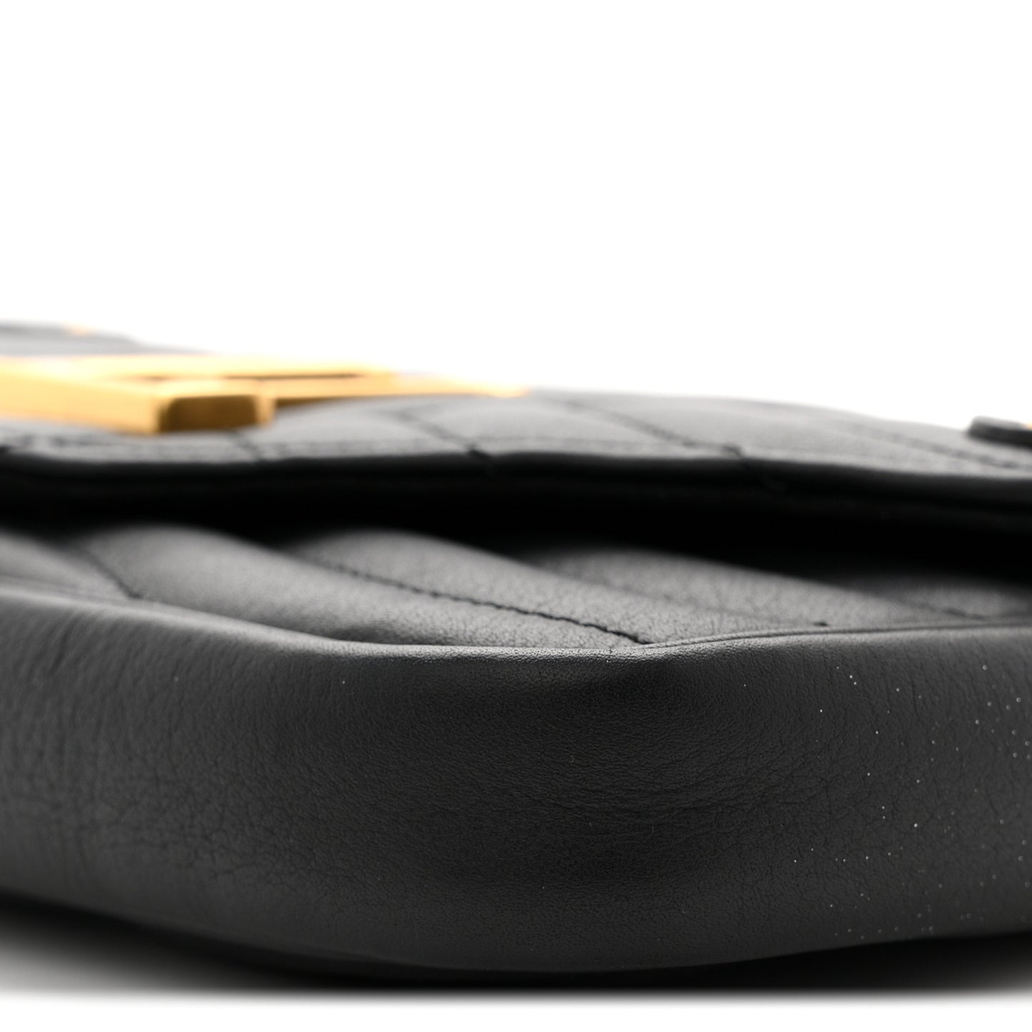 Calfskin New Wave Chain Pochette Black