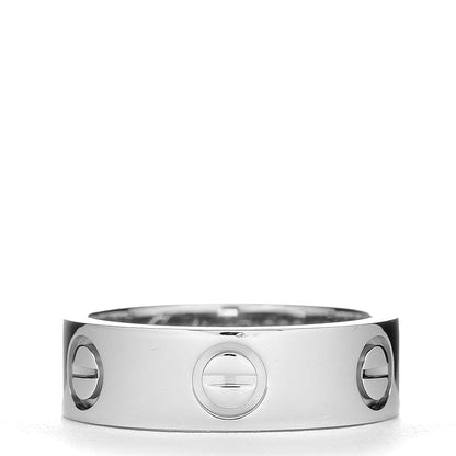 Cartier Platinum 5.5mm LOVE Ring 49 4.75 3 of 6