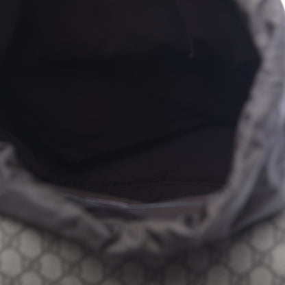 Gucci GG Supreme Monogram Medium Single Buckle Rucksack Backpack Beige Ebony Brown 4 of 9