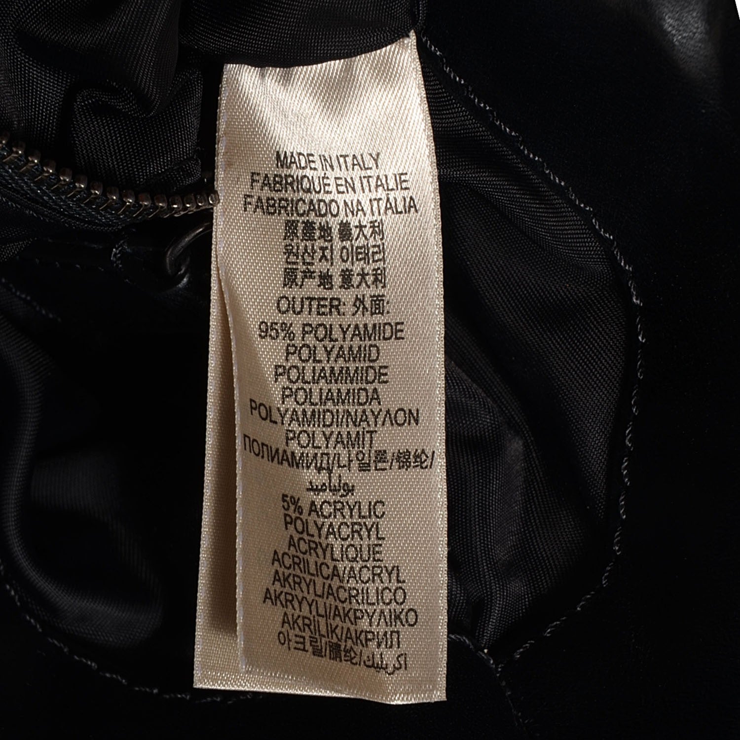 Burberry Nylon Beat Check Studded Hobo Black 7 of 9