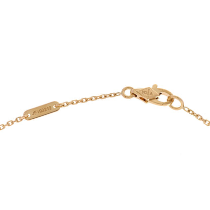 Van Cleef & Arpels 18K Yellow Gold Mother of Pearl Sweet Alhambra Pendant Necklace 5 of 6