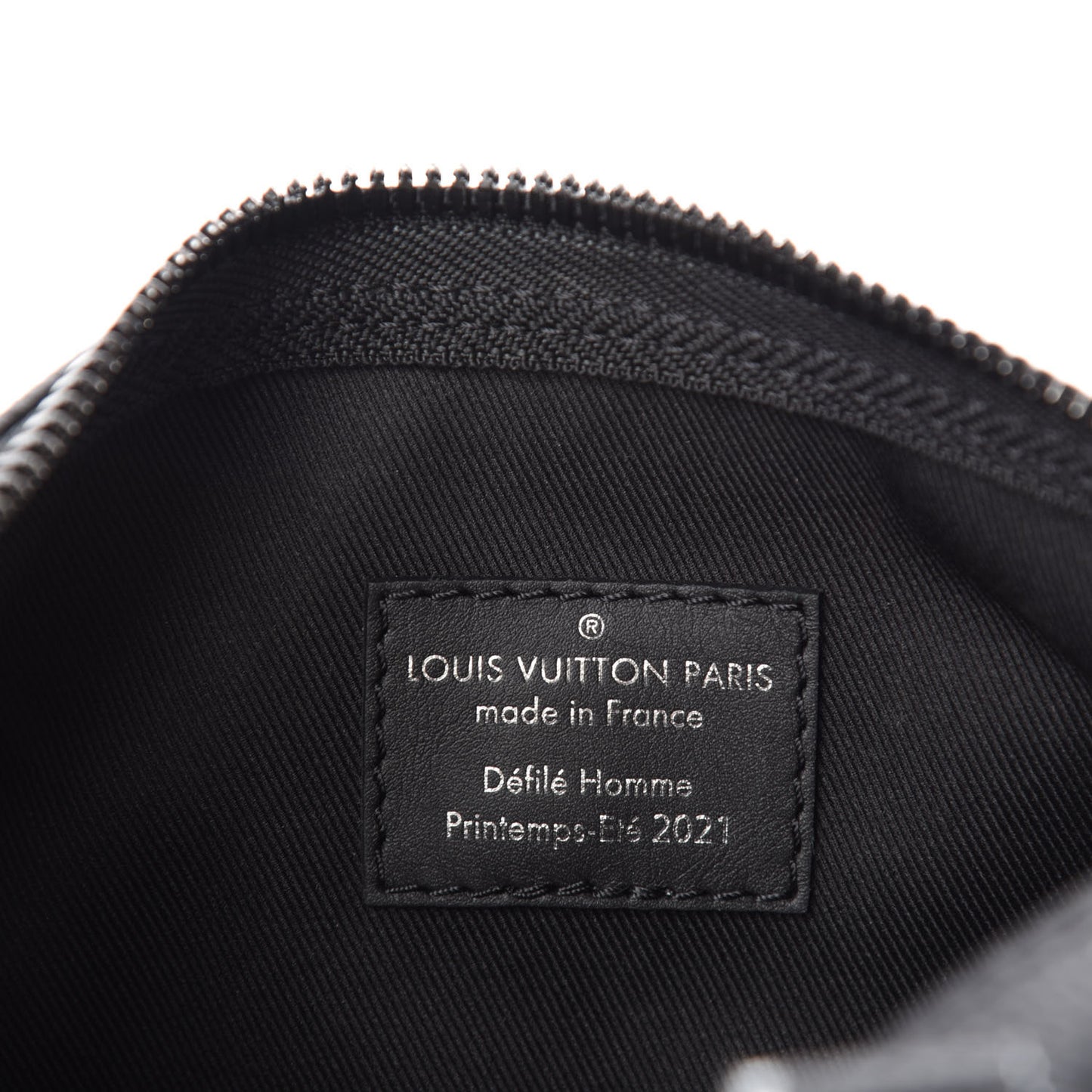 Calfskin Damier Distorted Keepall XS Black