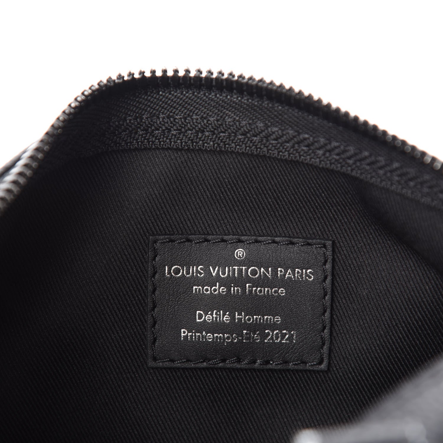 Louis Vuitton Calfskin Damier Distorted Keepall XS Black 8 of 10