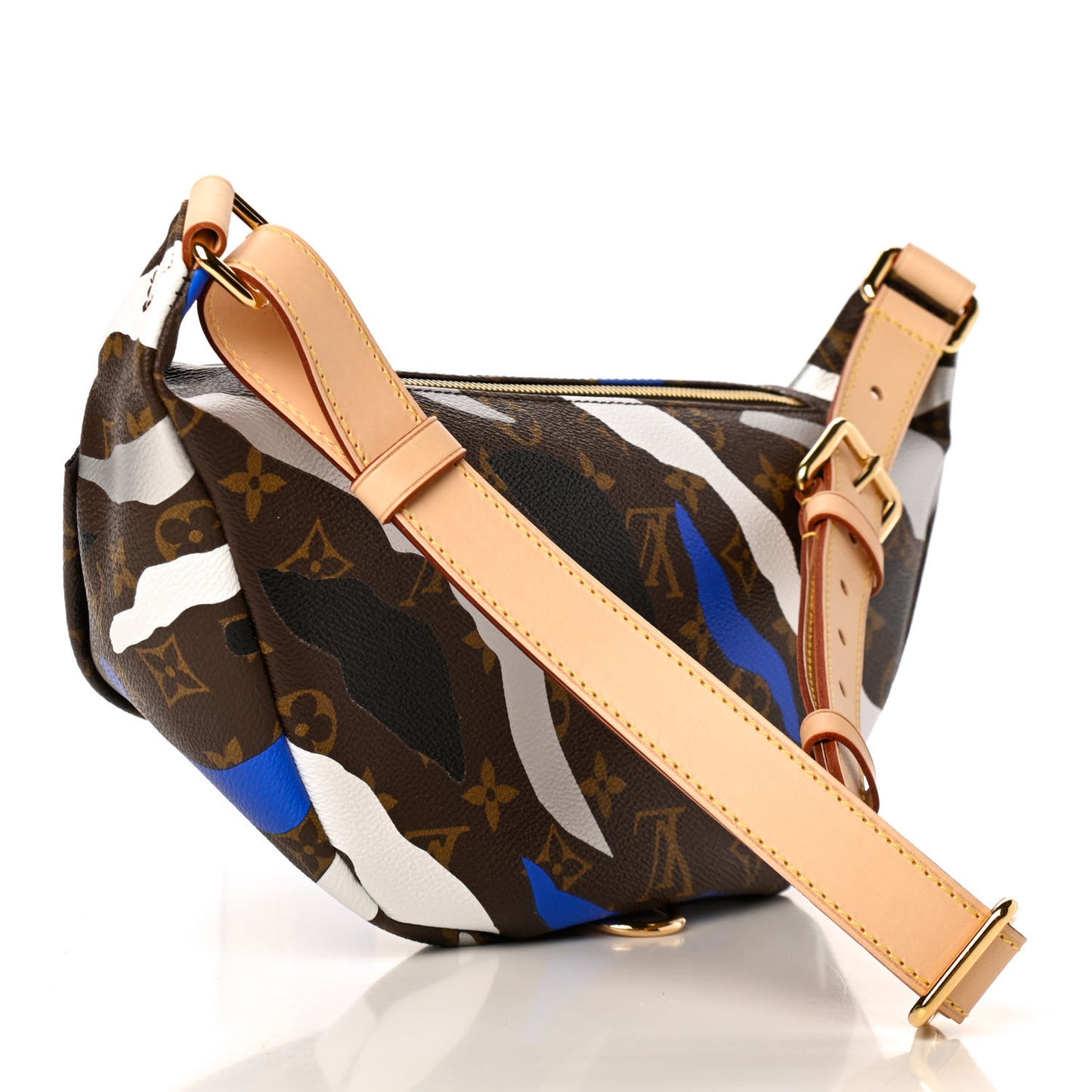 X LOL Monogram Bumbag Blue Silver