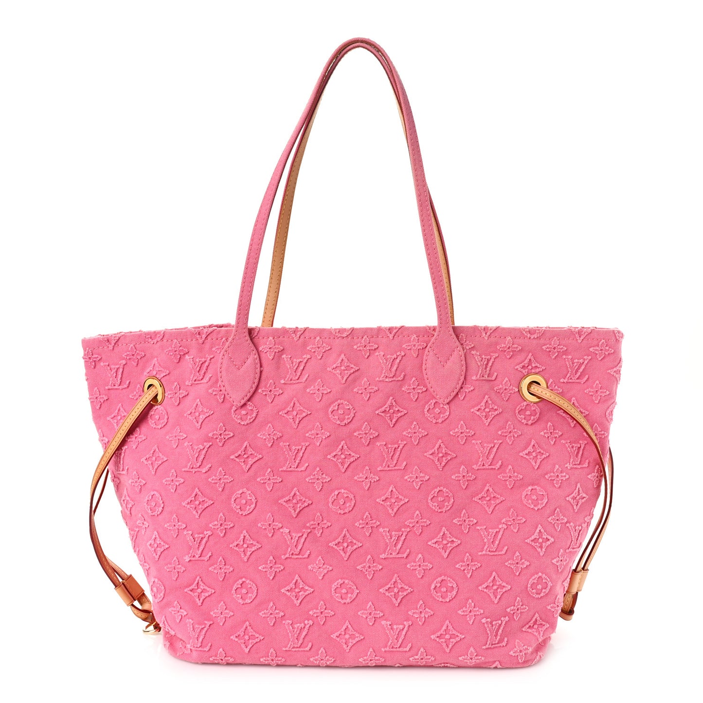 Monogram Denim Neverfull MM Rose