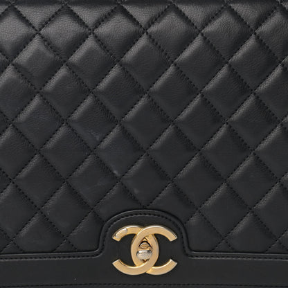 Chanel Lambskin Quilted Flap Shoulder Bag Black 15 of 15