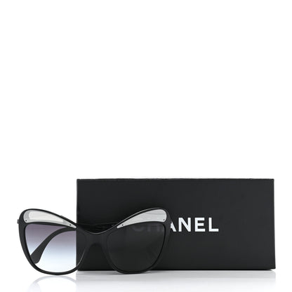 Chanel Acetate Butterfly Sunglasses 5377 Black Grey 7 of 7