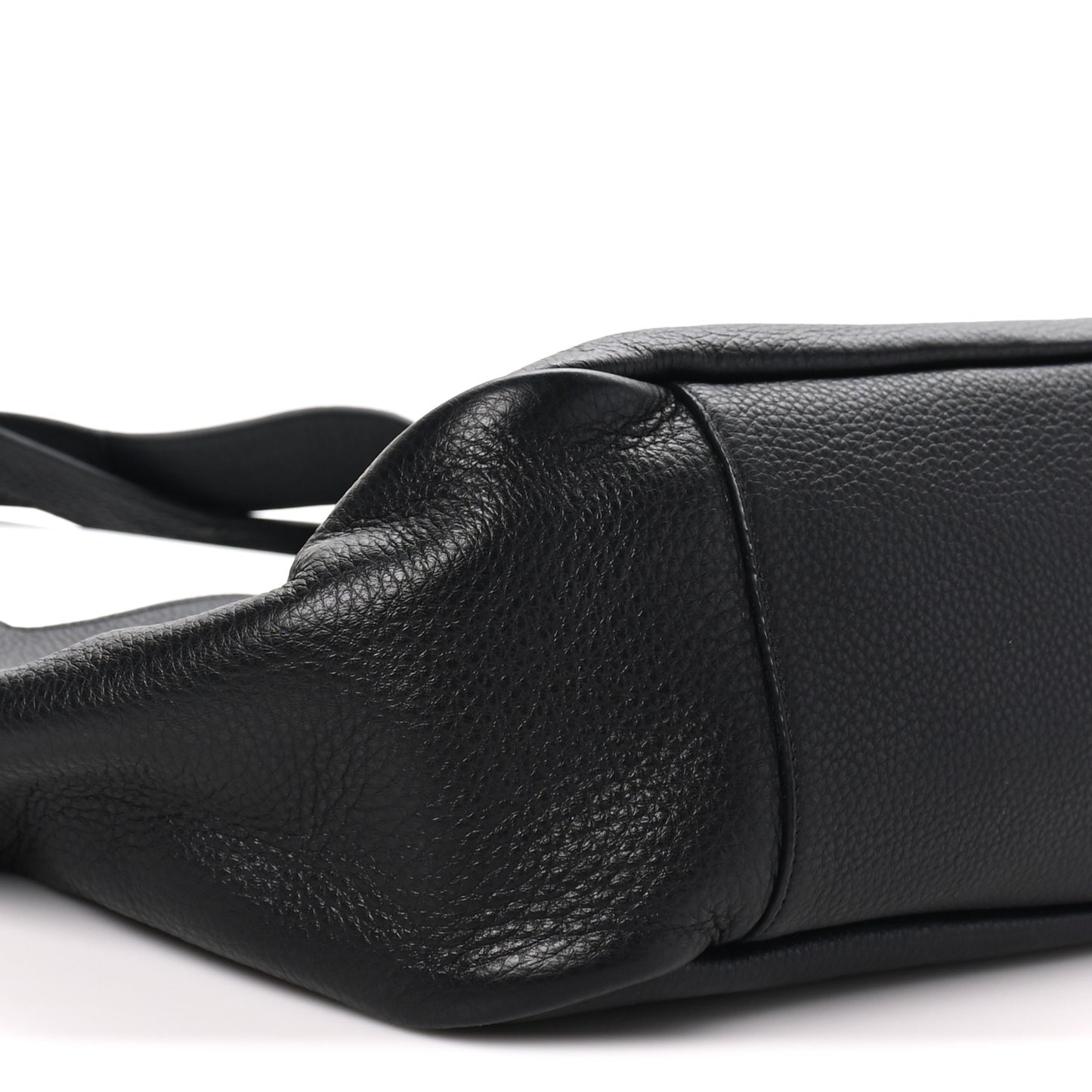 Grained Deerskin Bea Tote Black