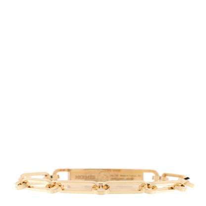 Hermes 18K Yellow Gold Diamond Pave PM Kelly Chaine Bracelet SH 2 of 4