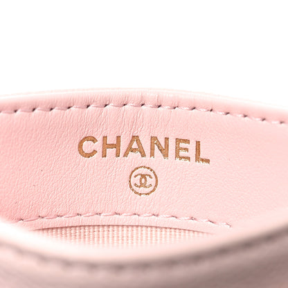Chanel Caviar Quilted Card Holder Light Pink 6 of 9