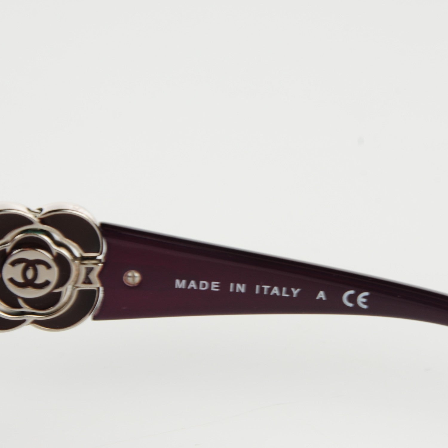 Chanel Crystal Camellia CC Sunglasses 4171-B Purple 5 of 6