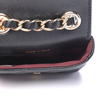 Chanel Caviar Quilted Mini Chain Belt Bag Black 4 of 4