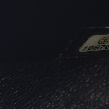 Chanel Caviar Quilted Maxi Double Flap Navy Blue 9 of 10