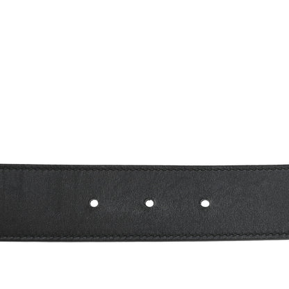 Gucci Calfskin Crystal Square G Madelyn Belt 90 36 Black 3 of 7