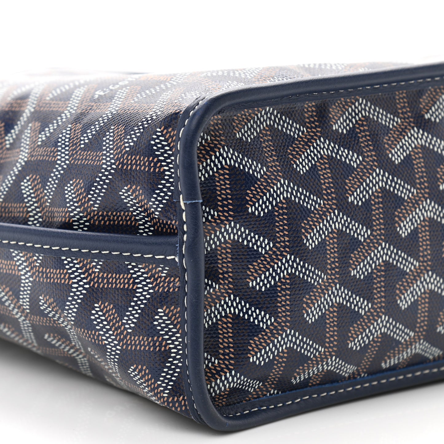 Goyardine Reversible Mini Anjou Navy