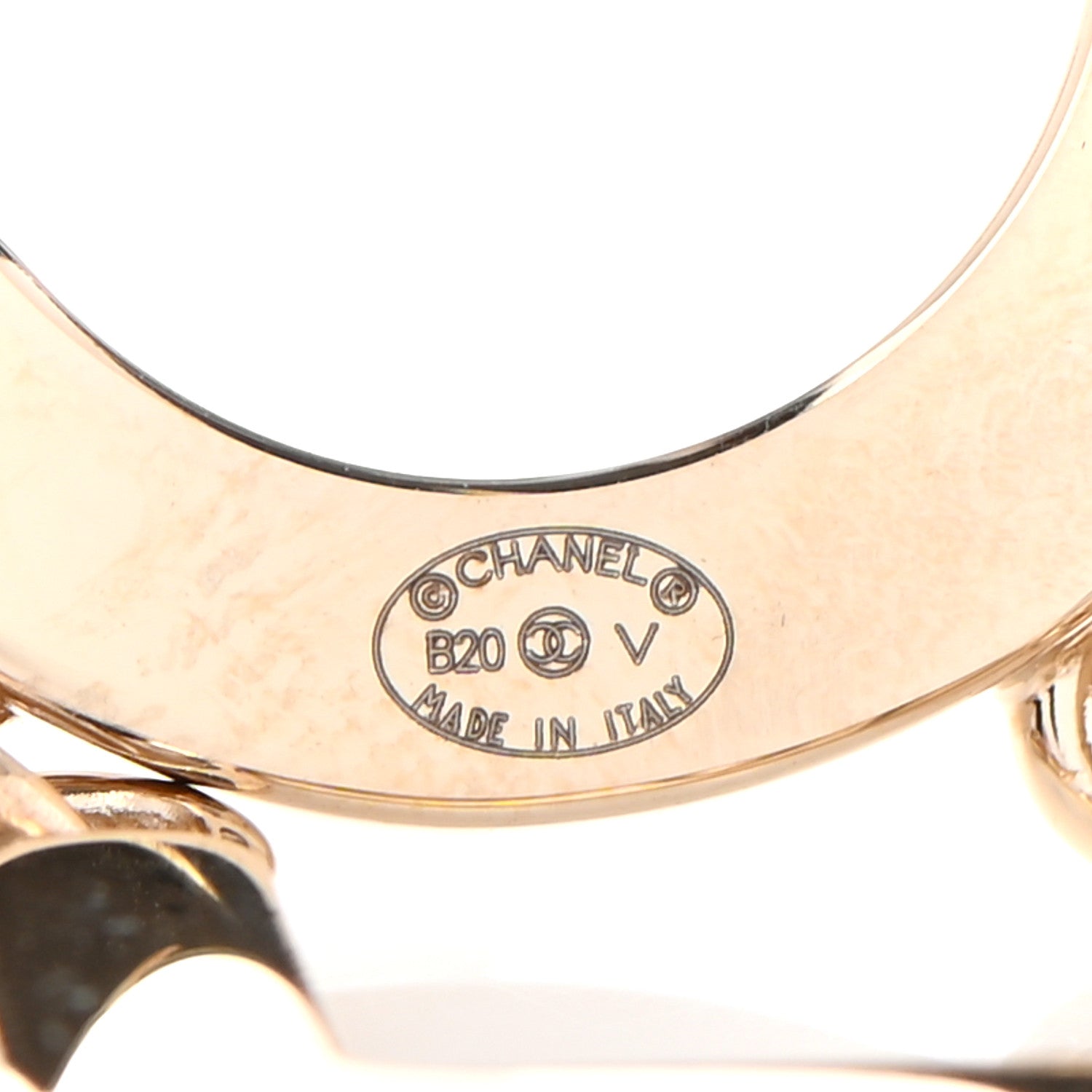 Chanel Metal Cha-Nel Logo Drop Earrings Gold 4 of 4